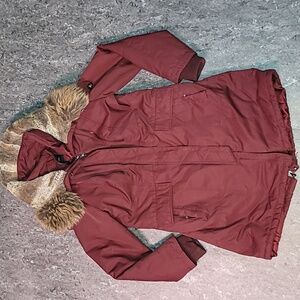 1 Madison Expedition. Parka. Faux-fox fur hood lining. Premium. Women's size L